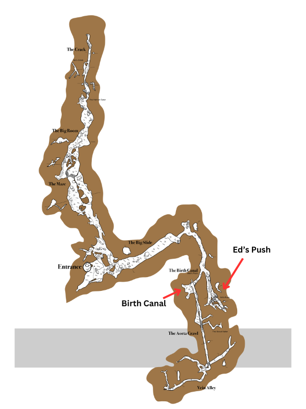 Nutty Putty Cave Utah Map